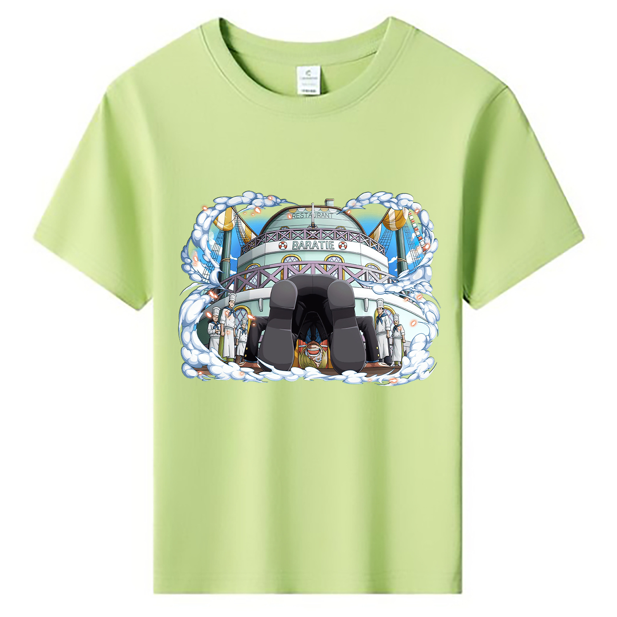 （画像用） ワンピース サンジ ONE PIECE Sanji 綿100％キッズTシャツ（フロントプリント）
